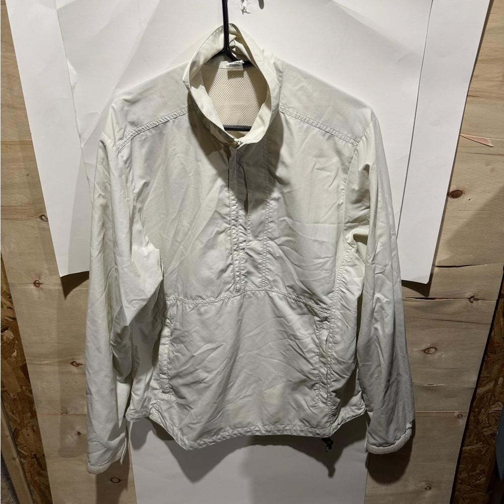 Kokatat Paddle Wear Jacket Men's L white 1/2 Zip Pockets Ventilated